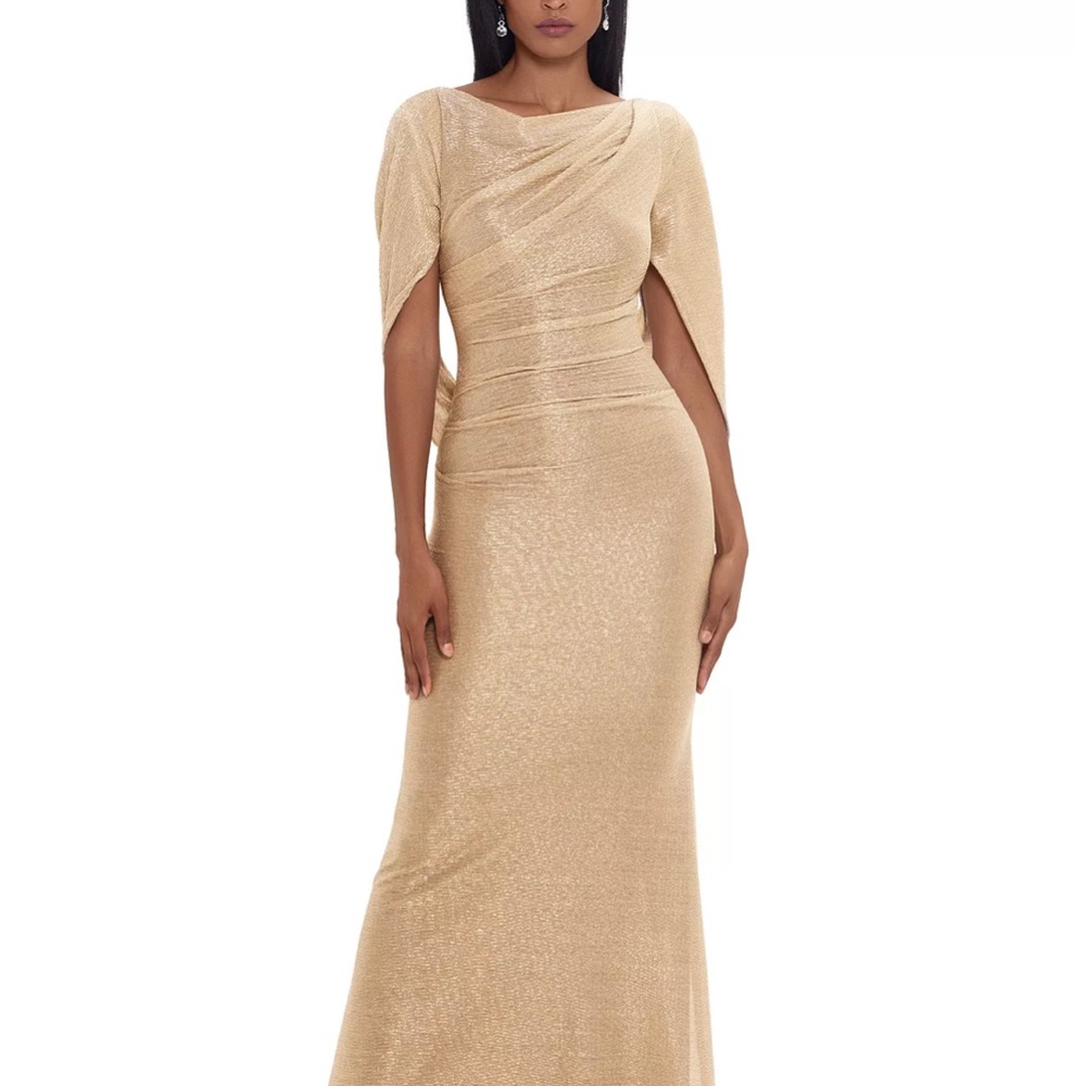 Stunning gold/silver formal dress. NWT.